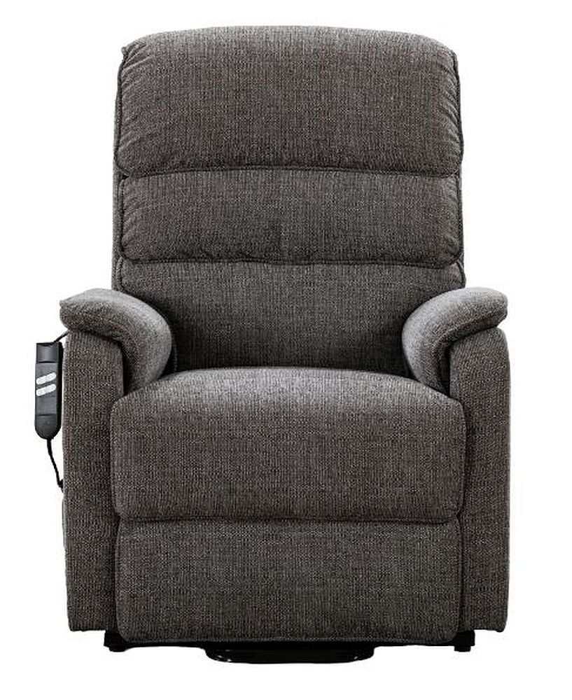 Gfa Valencia Lisbon Grey Fabric Riser Recliner Armchair