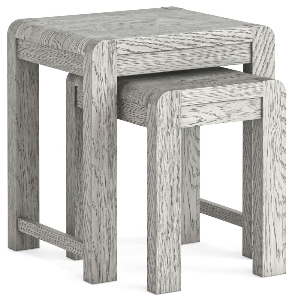 Archdale Grey Washed Oak Nest Of Table