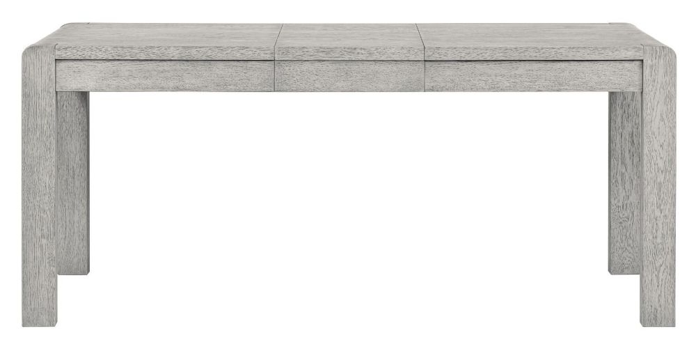 Amsterdam Grey Washed Oak Dining Table 135cm175cm Rectangular Compact Extending Top Seats 4 To 6 Diners