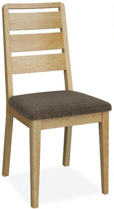 Bath Oak Dining Chair Ladder Back With Padded Seat Sold In Pairs