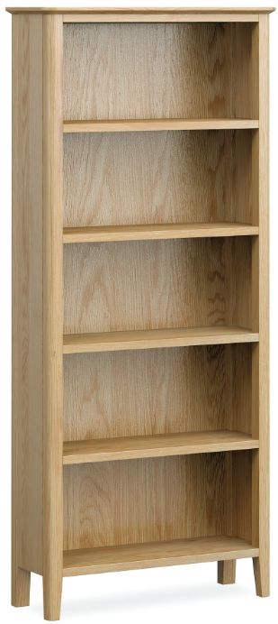 Bath Oak Large Bookcase 180cm Bookshelf With 4 Shelves