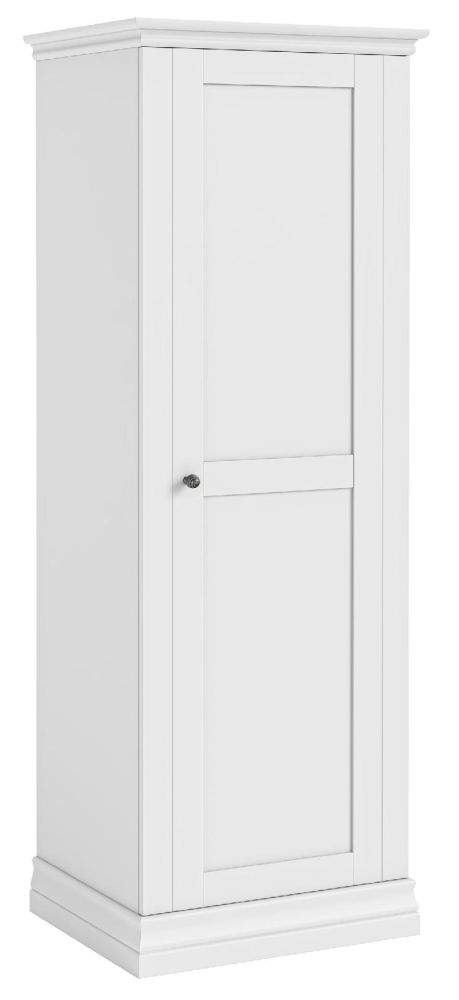 Bordeaux White 1 Door Wardrobe