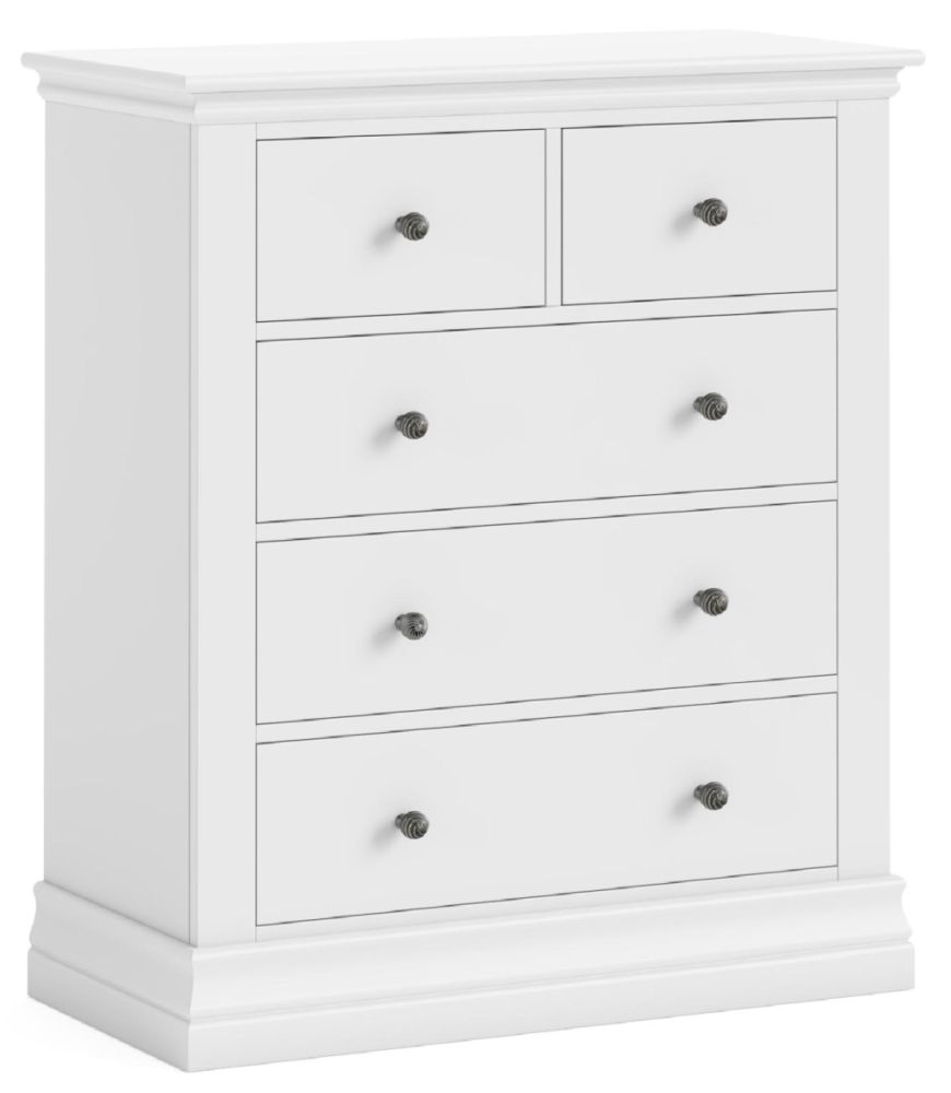 Bordeaux White Chest Of Drawers 2 3 Drawers