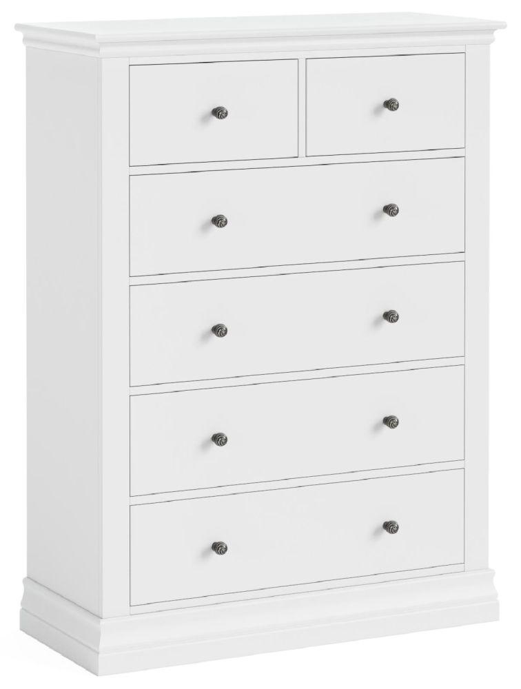 Bordeaux White Chest Of Drawers 2 4 Drawers