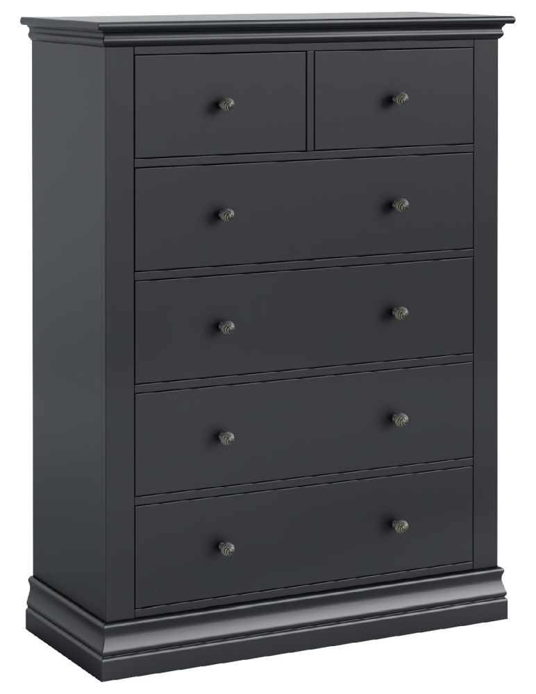 Bordeaux Charcoal Black Chest Of Drawers 2 4 Drawers