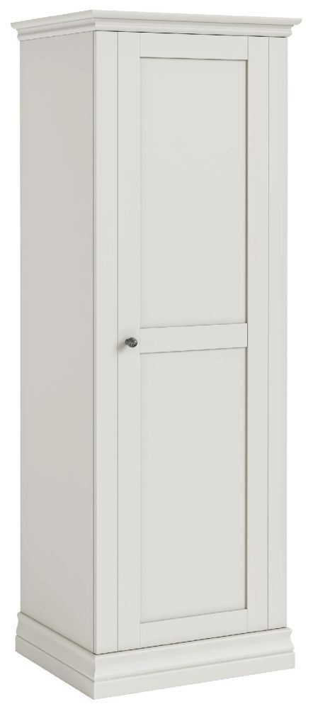 Bordeaux Cotton White 1 Door Wardrobe