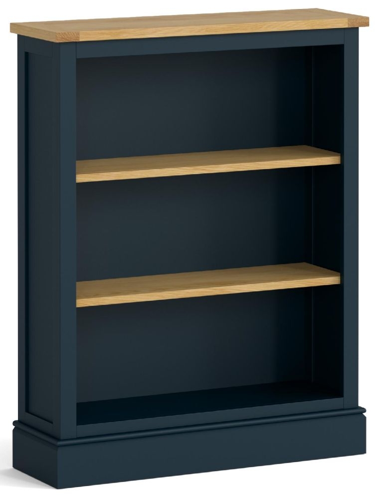 Chichester Blue Navy And Oak Small Bookcase