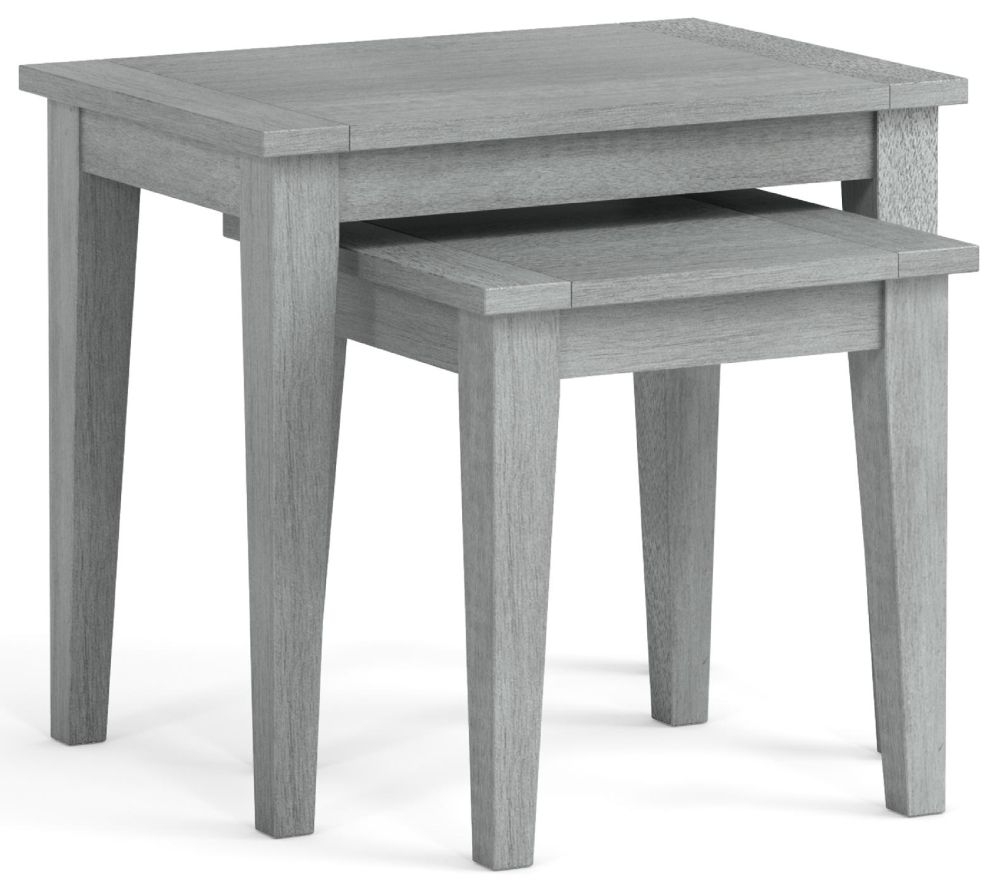 Elle Grey Oak Nest Of Table