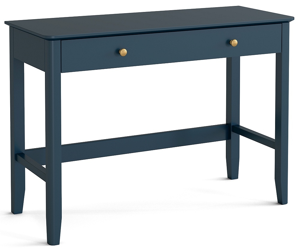 Harrogate Blue 110cm Home Office Desk With 1 Drawer
