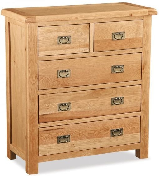 Salisbury Natural Oak Chest Of Drawers 2 3 Drawers