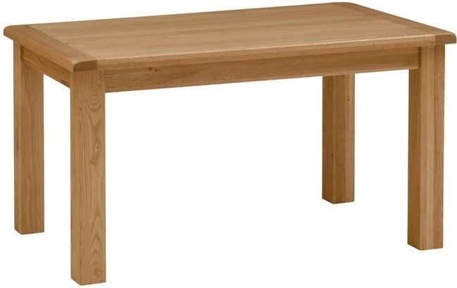 Salisbury Natural Oak Dining Table 150cm Seats 4 To 6 Diners Rectangular Top