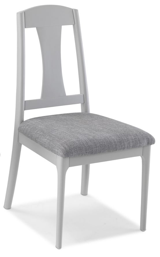 Almstead Grey Dining Chair Tapered Back With Padded Seat Sold In Pairs