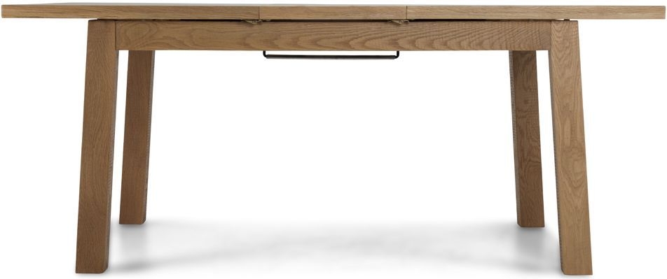 Bourg Rough Sawn Oak Dining Table 140cm To 180cm Extending Rectangular Top Seats 4 To 6 Diners