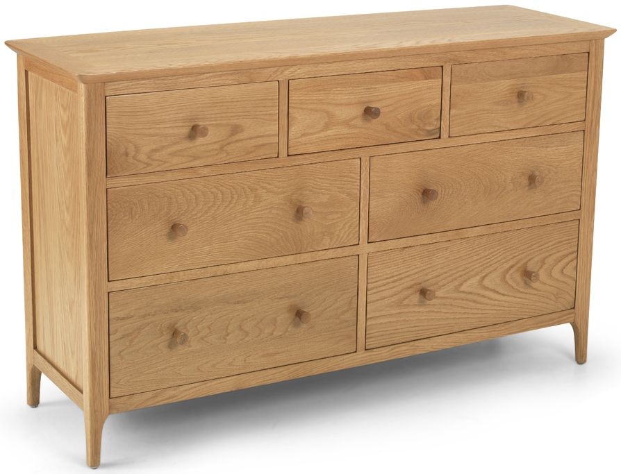 Cornett Shaker Style Oak Wide Chest 4 3 Drawers