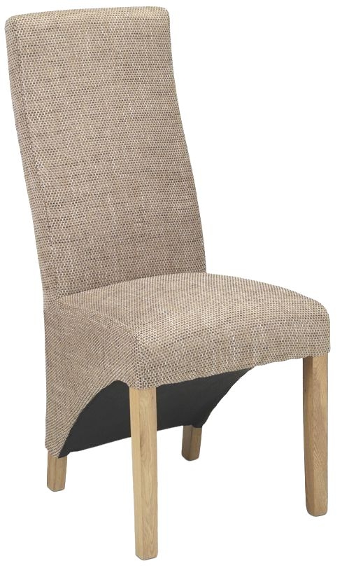 Ariton Beige Tweed Fabric Dining Chair Sold In Pairs