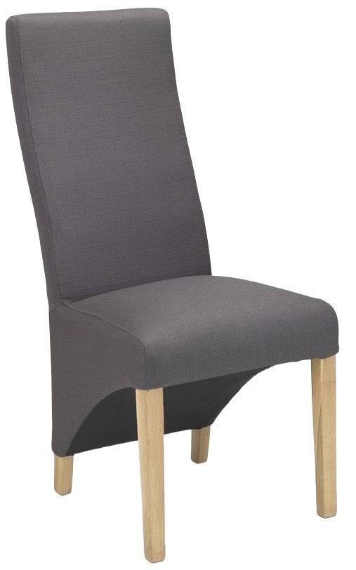 Ariton Grey Fabric Dining Chair Sold In Pairs