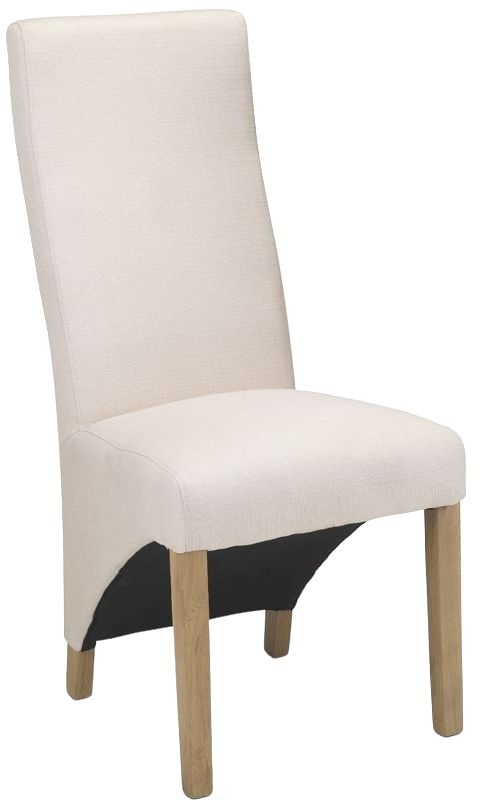 Ariton Ivory Fabric Dining Chair Sold In Pairs