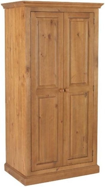 Henbury Lacquered Pine Ladies Wardrobe All Hanging With 2 Doors