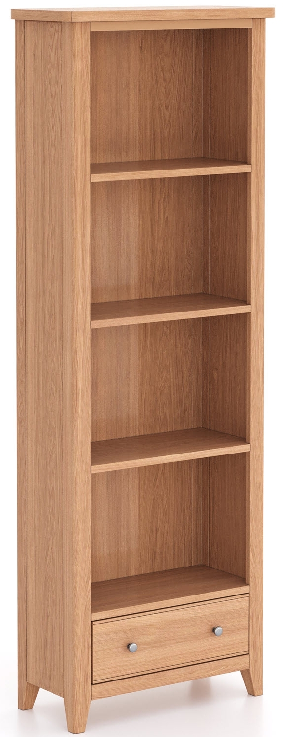 Arden Large Bookcase Tall Bookshelf With 1 Bottom Storage Drawer