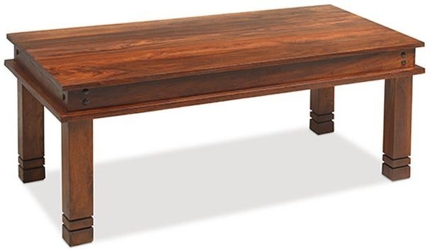 Indian Sheesham Solid Wood Chunky Large Coffee Table