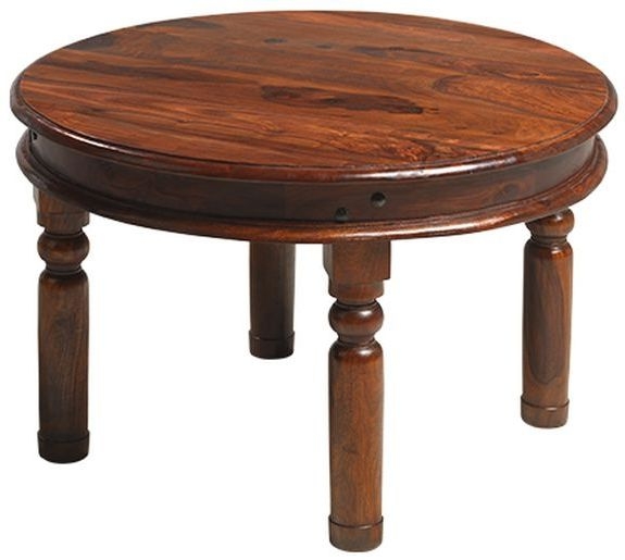 Indian Sheesham Solid Wood Large Round Coffee Table