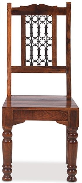 Indian Sheesham Solid Wood Low Back Dining Chair Sold In Pairs