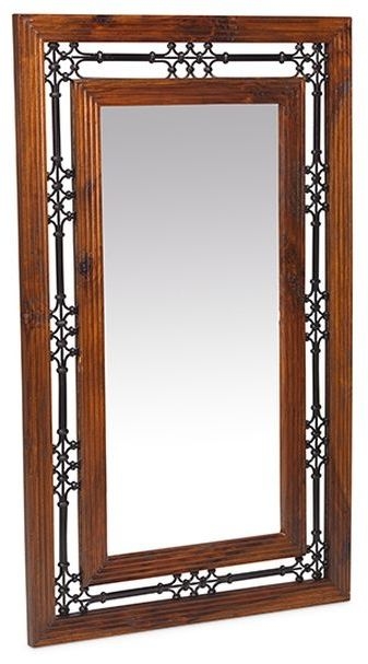 Indian Sheesham Solid Wood Rectangular Mirror 70cm X 115cm
