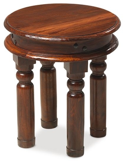 Indian Sheesham Solid Wood Round Coffee Table