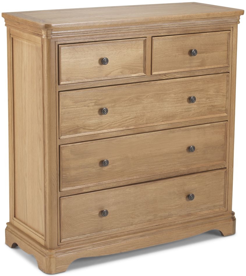 Louis Philippe French Oak Chest 3 2 Drawers
