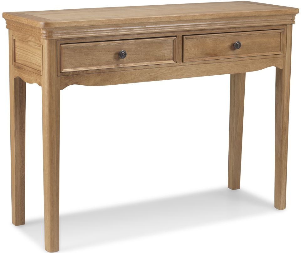 Louis Philippe French Oak Dressing Table 2 Drawers