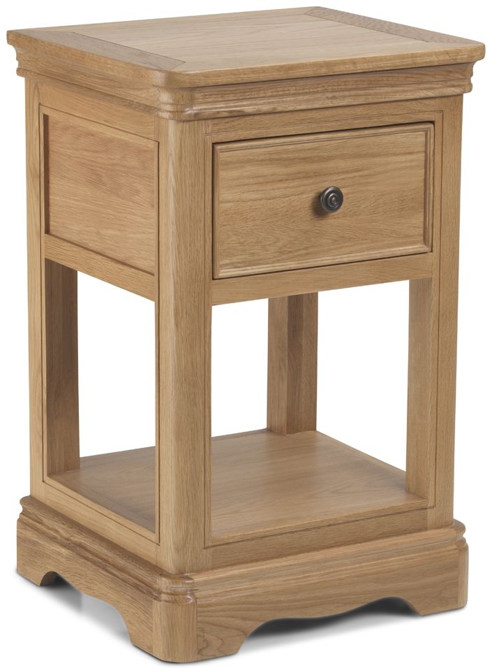 Louis Philippe French Oak Lamp Table With 1 Drawer