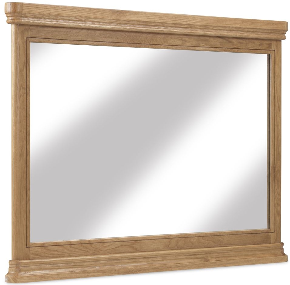 Louis Philippe French Oak Rectangular Wall Mirror 100cm X 80cm