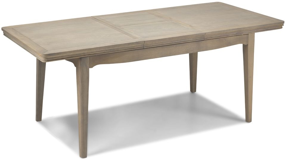 Louis Philippe French Grey Washed Oak Dining Table 125cm165cm Seats 4 To 6 Diners Extending Rectangular Top