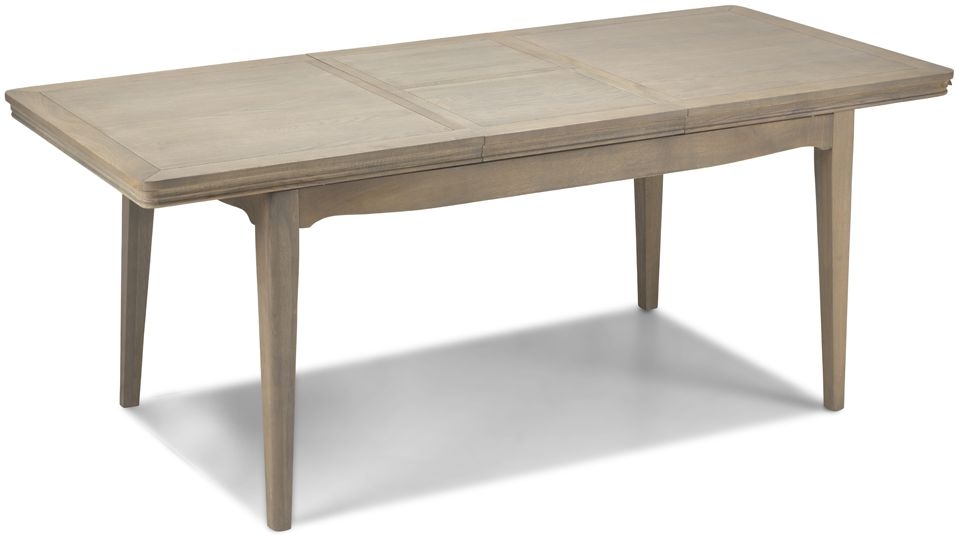 Louis Philippe French Grey Washed Oak Dining Table 150cm200cm Seats 6 To 8 Diners Extending Rectangular Top