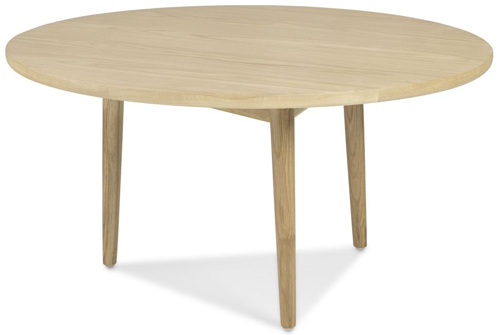 Skean Scandinavian Style Oak Round Coffee Table