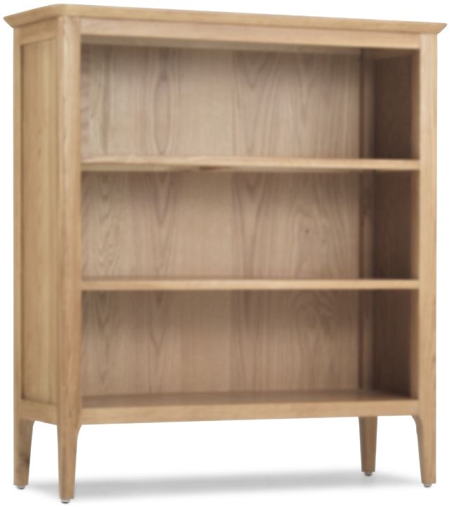 Wadsworth Waxed Oak Low Bookcase 100cm H