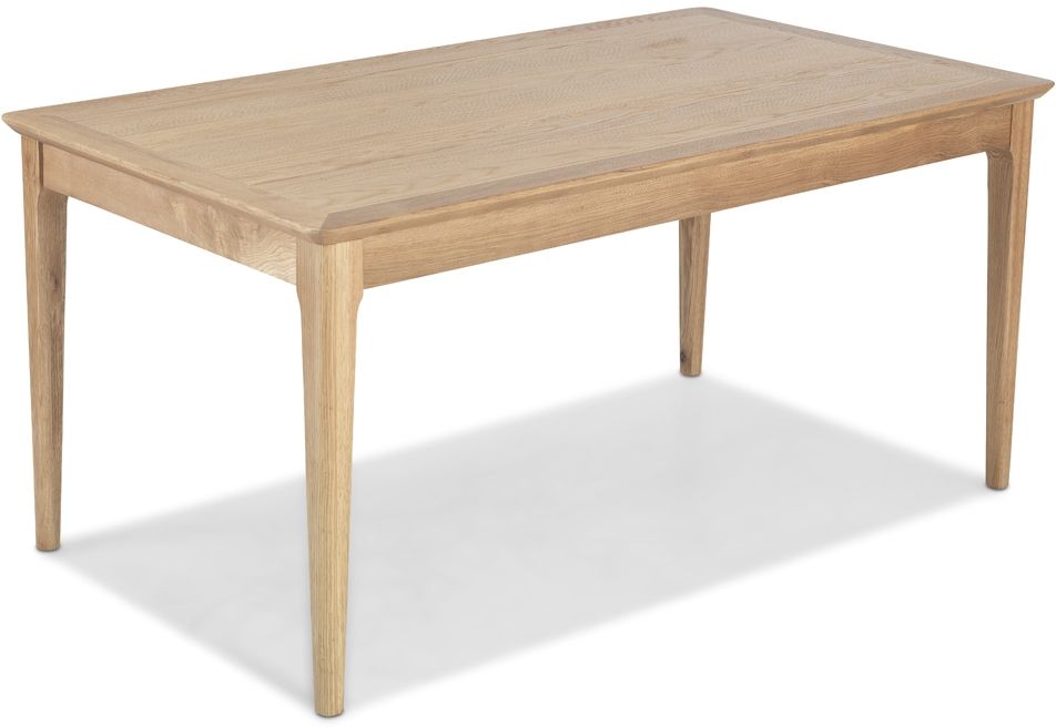 Wadsworth Waxed Oak Dining Table 160cm Seats 6 Diners Rectangular Top