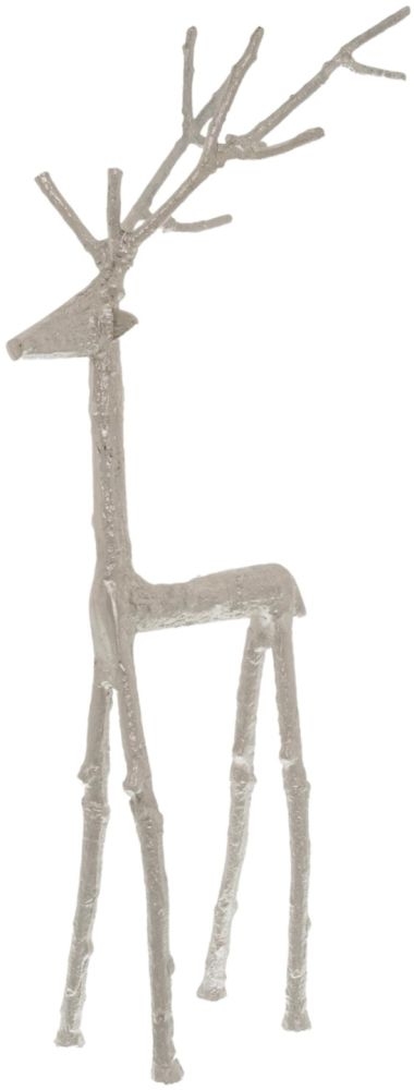 Hill Interiors Silver Standing Stag Ornament