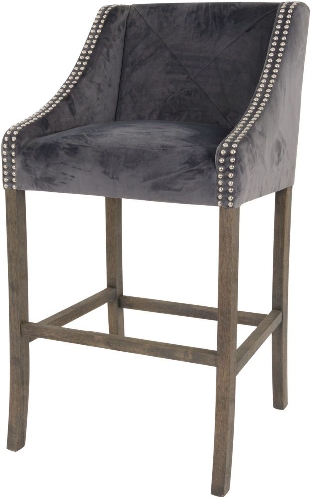 Hill Interior Knightsbridge Ring Back Grey Barstool Sold In Pairs