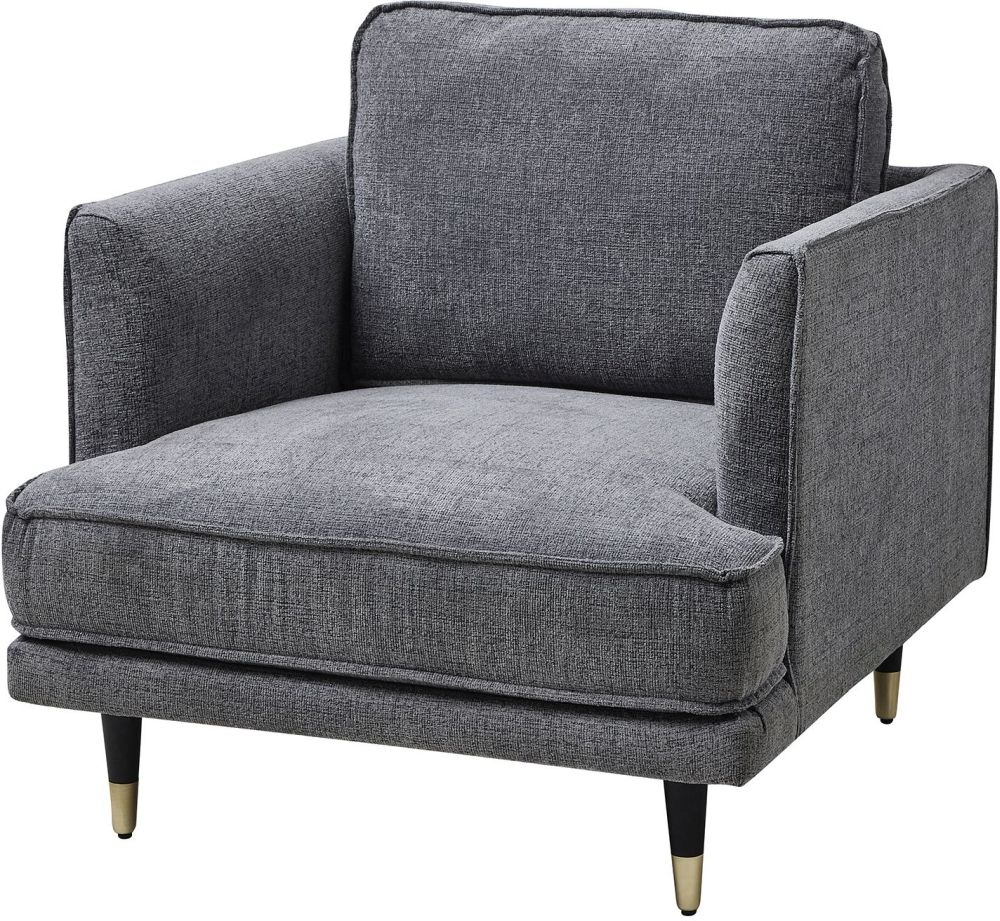 Hill Interiors Richmond Fabric Grey Armchair