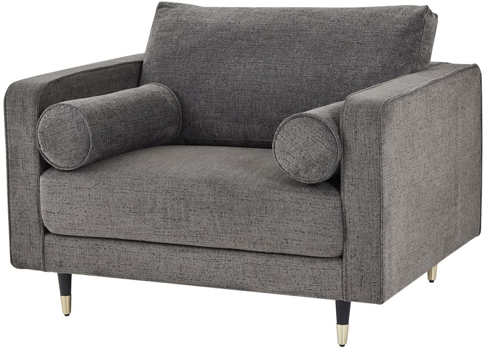 Hill Interiors Hampton Fabric Grey Armchair