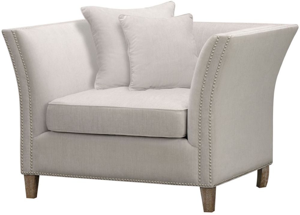 Hill Interiors Vesper Cushion Fabric Grey Armchair