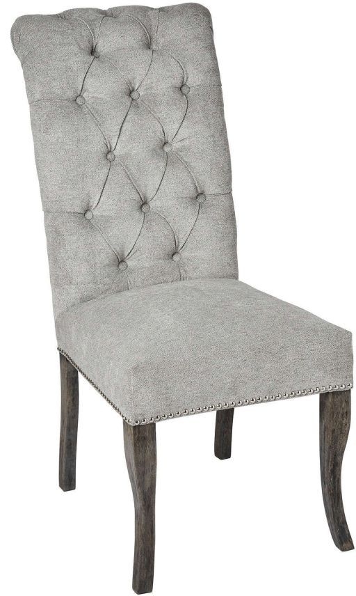 Hill Interiors Silver Roll Dining Chair With Ring Pull Sold In Pairs