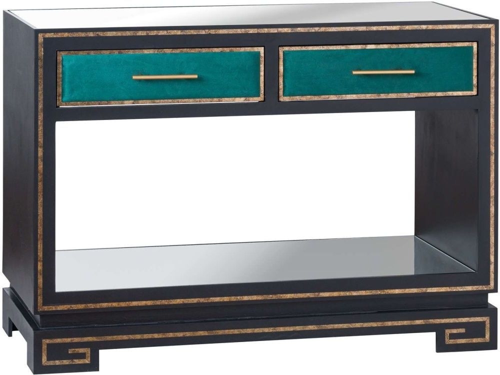 Hill Interiors The Gatsby Black Console Table Clearance Fs141