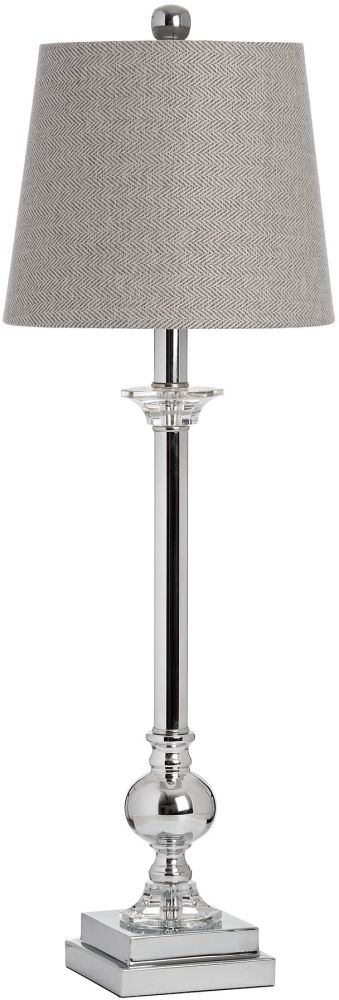 Hill Interiors Milan Chrome Table Lamp