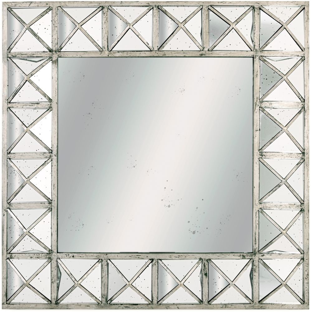 Hill Interiors Augustus Detailed Triangulated Rectangular Wall Mirror