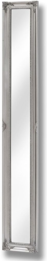 Hill Interiors Antique Silver Baroque Slimline Full Length Mirror 19cm X 135cm