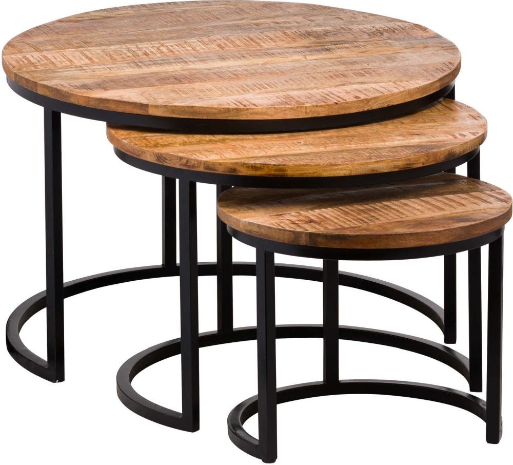 Hill Interiors Industrial Nest Of Table Set Of 3