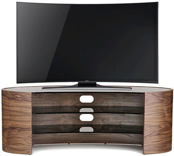 Tom Schneider Elliptical 1400 Walnut Large Tv Stand