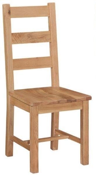 Canterbury Oak Ladder Back Dining Chair Sold In Pairs